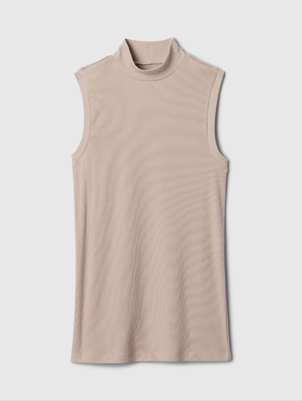 Modern Ribbed Mock Neck Tank - Picture 2 of 2
